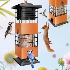 Metal Bird Feeder for Outdoors Hanging,Squirrel Proof Wild Bird Feeders