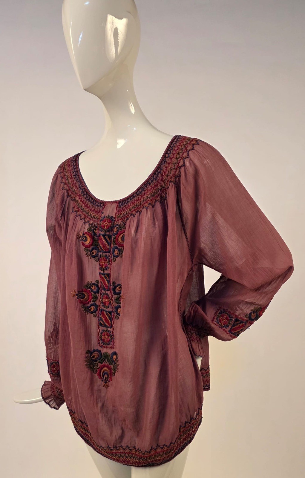 BEAUTIFUL BOHEMIAN 1930’S HAND EMBROIDERED HUNGAR… - image 3