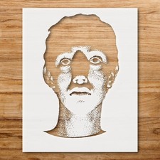 High Contrast Face Art Home Decor Reusable Plastic Stencil - StencilAir