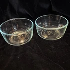 Set Of 2 PYREX Clear Glass #7200 470ml 2 Cups Microwave Safe Mixing Bowl USA
