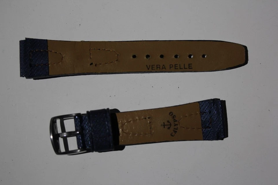 CALYPSO Bracelet pour montre bleu marine Vera Pelle 21 mm (46323) - Photo 2/4