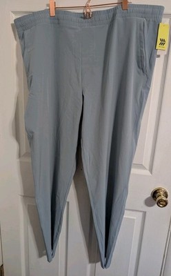 New All In Motion Womens Pants Blue Woven High Rise Waist Size 2XL XXL NWT