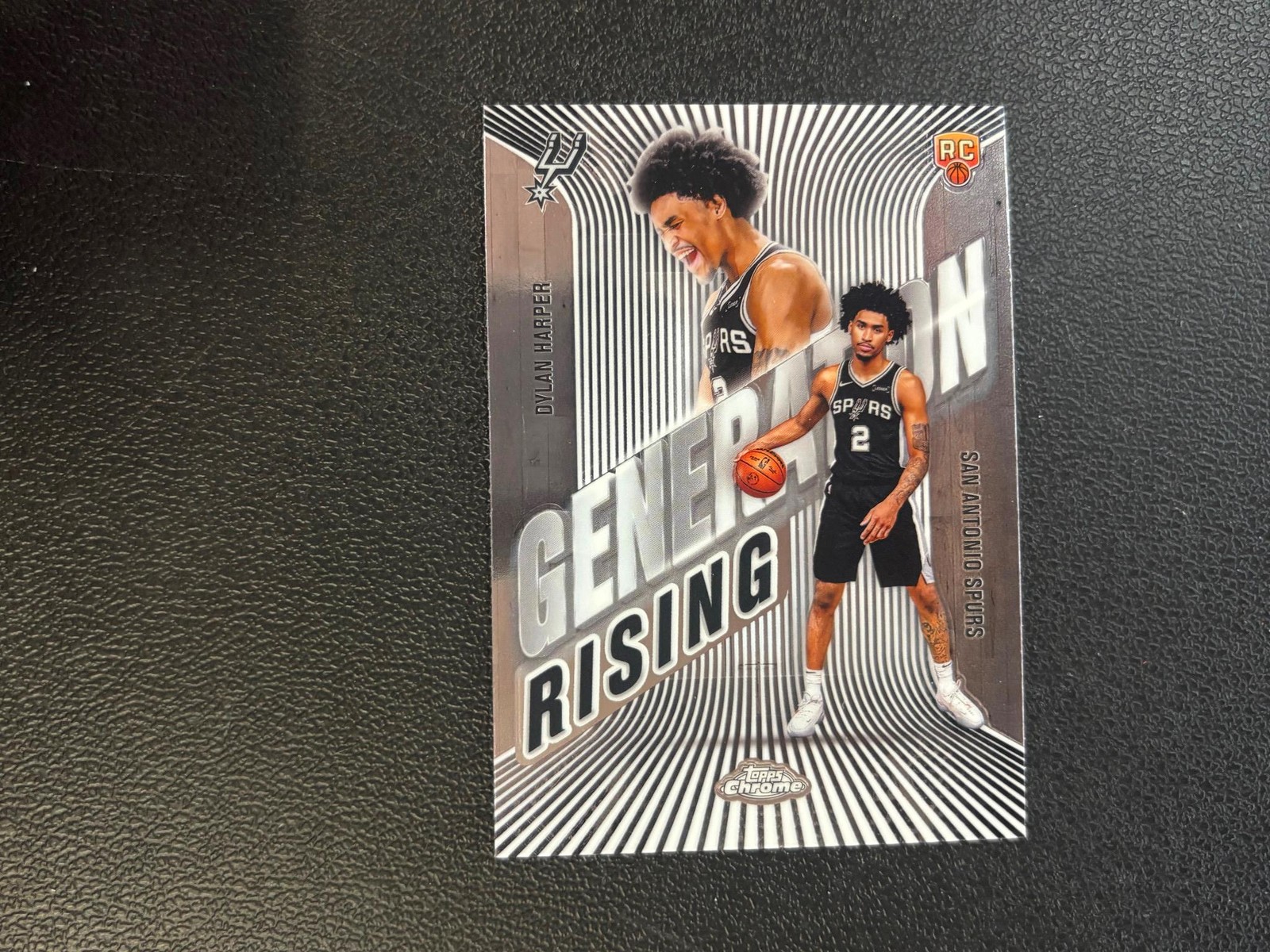 Dylan Harper 2025-26 Topps Chrome Generation Rising RC Rookie Spurs C48
