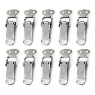 10Pcs Spring Load Buckle Toggle Hasp for Latch for Drawer, Cabinet, Locker, Suit