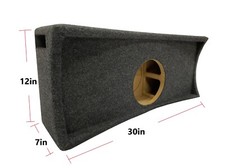 Car Audio Dual 8" Vented Subwoofer Stereo Sub Box Ported Speaker-Reinforced