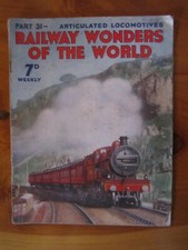 MAGAZINE RAILWAY WONDERS OF THE WORLD AUGUST 30, 1935 PART 31 ***** GREAT **