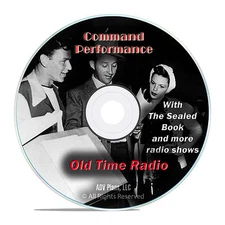 Command Performance, 621 Old Time Radio Shows, Music, Comedy OTR mp3 DVD G31