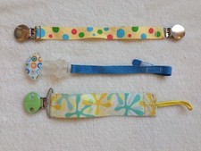 Pacifier/Binky Clips Lot of 3 Clean, smoke-free, pet-free home