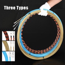 Spring Wire /Nylon Fish Tape Draw Tape Cable Puller Pulling Electrical Wire Tool