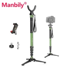 Manbily Shooting Stick Monopod with Tripod Base, G-333 (Green)  NEW ARRIVAL