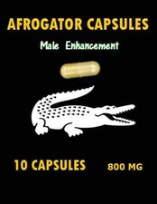 10 CAPS GATOR CHOMP AFRO Male & Female Support Supplement enh la pep