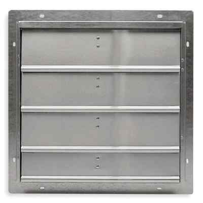 16 in Backdraft Damper / Wall Shutter, 16-1/2 in x 16-1/2 in 2C520