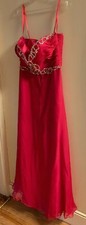 MAC DUGGAL GOWN  FUCHSIA  EMPIRE WAIST  SEQUINED BODICE SIZE 12