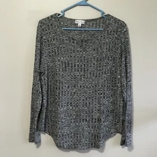 Rebecca Malone Long Sleeve Shirt Women’s Size Large Gray 