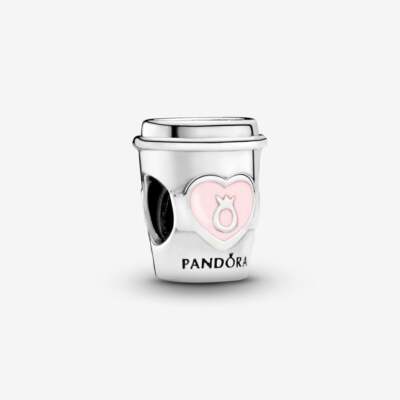 BRAND NEW Pandora Take a Break Coffee Cup Charm With Gift Box 797185EN160