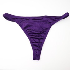 NEW Frederick's of Hollywood VTG 90s Y2K Stretch Satin Thong Panties XL X-LARGE