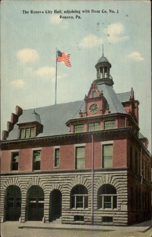 Renovo PA Fire Department c1910 Postcard eBay