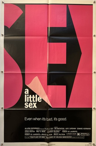 A LITTLE SEX Original One Sheet Movie Poster - 1982 - NEAR MINT!