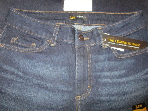 Lee Regular Fit Mid Crop Capri Stretch Women's Blue Jeans Size 6 M x 22 New - Picture 5 of 5