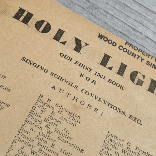 Holy Light & Saving Grace Song Book Set of 2 Stamps-Baxter Hymnal Vintage 1961 - Picture 10 of 17