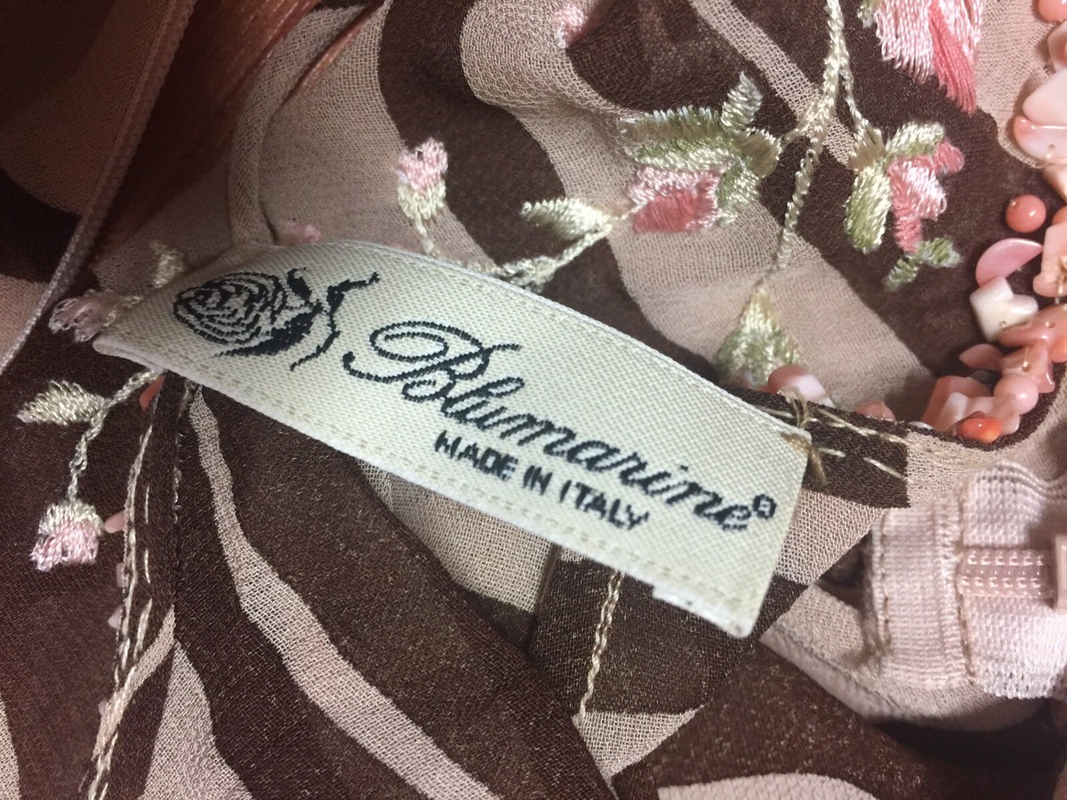 BLUMARINE Vintage SS2000 Runway Zebra Print Open Back BLUMARINE Vintage SS2000 Runway Zebra Print Open Back