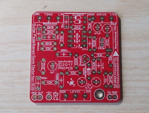 Guitar Pedal Effect Sonic Distortion SD9 (Replica) PCB by moutoulos™ - Picture 5 of 12