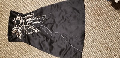 Robe Cocktail Sans Bretelles Black - White House Black Market Taille 2