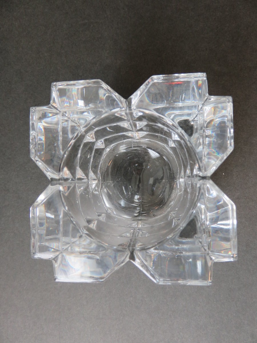 Candle Holder Crystal Clear Cube MIKASA Skylight | eBay