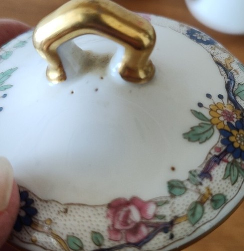 Charles Ahrenfeldt Depose Limoges Creamer & Sugar Lovely Floral And Gold Trim! - Picture 11 of 11