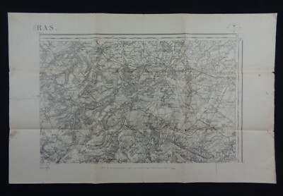 Original WW1 map of ''BETHUNE'' named to DEVONSHIRE REGIMENT