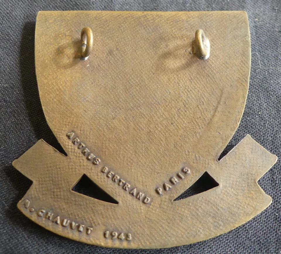 Insigne béret – Commandos Marine – Arthus Bertrand M. Chauvet 1943 – REF 5968 - Photo 2/2