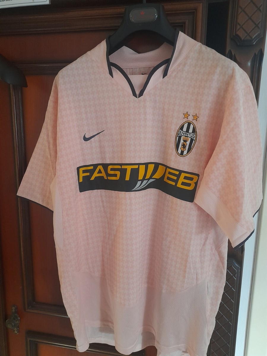 Maglia ufficiale Juventus away Pink 2003-2004 nike shirt juve M | eBay