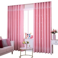 Lace Embroidered Curtain Double Layer for Living Room Tulle Drape Eyelets