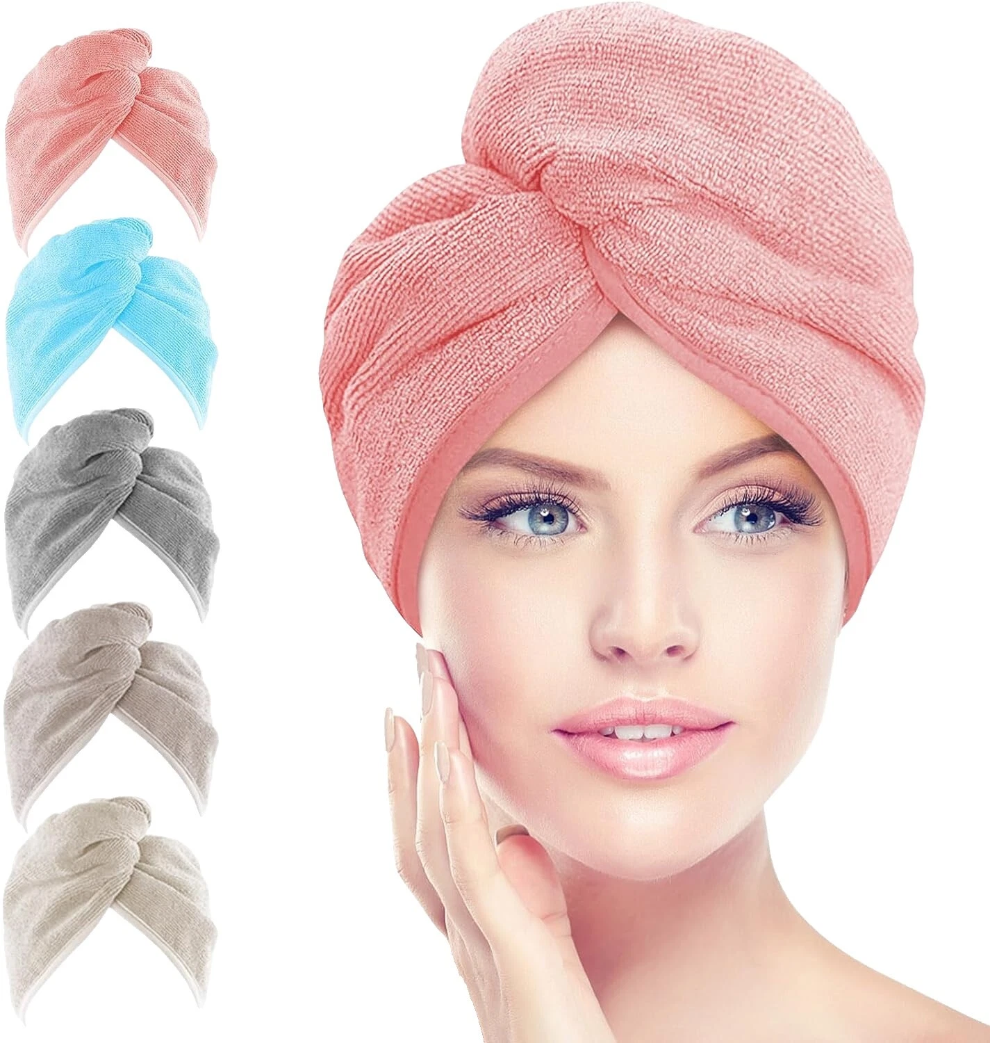 Toallas de pelo sólido Multicolor