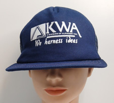 VTG KWA "We Harness Ideas" Trucker Style Snapback Ball Cap/Hat Made In USA