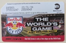 Red Bull, The Worlds Game, MetroCard-Expired, Mint
