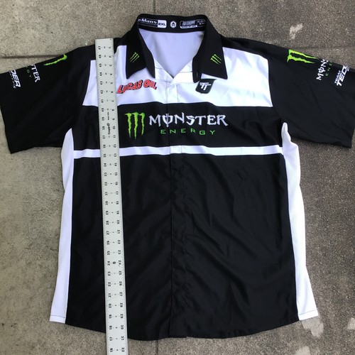 Monster Energy Team Tedder Racing Corsa Shirt Snap Button 2XL Hot Shoppe Designs - Picture 9 of 14