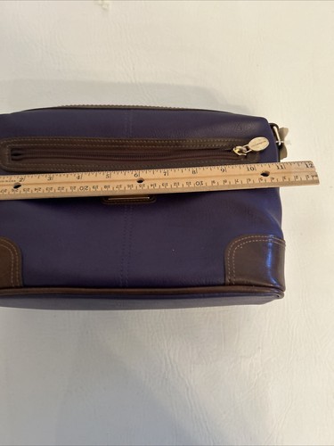 Liz Claiborne LC Crossbody Shoulder Bag Purse Plum W/Brown Top Zip NWT - Picture 15 of 17