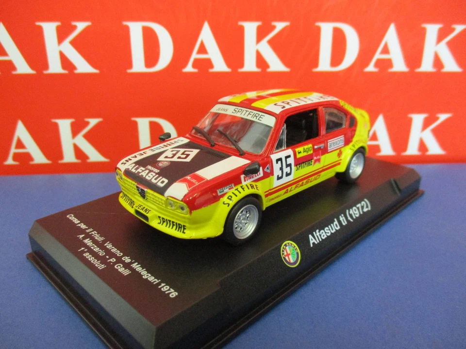 Die cast 1/43 Modellino Auto Alfa Romeo Alfasud TI N35 Corsa per il Friuli 1972 - Immagine 2 di 3