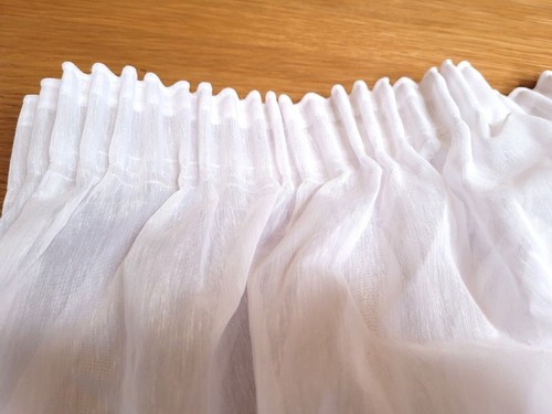 John Lewis MTM W132 x D204cm Pair Voiles Curtains, White - Picture 2 of 5