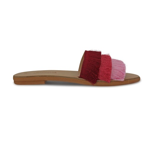 New Greek Handmade Sandals Leather Decorated Ancient Style Women Boho Slide Flat - Picture 3 of 22