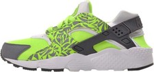 Nike Air Huarache "Big Kid's "Run Print Green Grey White Running GS 704943-300