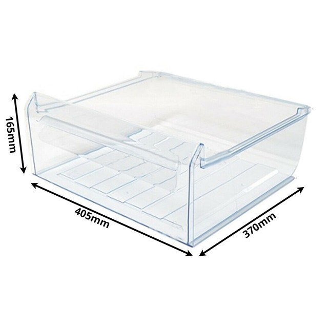 Electrolux Zanussi Freezer Middle Upper Drawer Box Frozen Food Plastic 405x370mm for sale