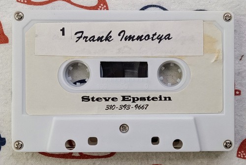 Steve Epstein Frank Imnotya 1980s Private Press Parody Comedy Cassette Album VG - Picture 4 of 5
