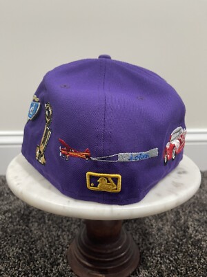 Casquette New Era 59FIFTY LA Dodgers Violette - Taille 6 5/8 (53cm) - Occasion