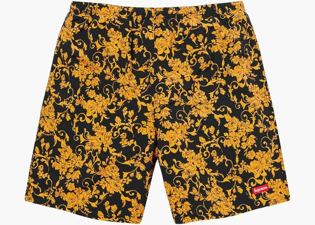 Supreme Nylon Water Short (SS20) Black Floral