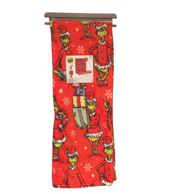 How the Grinch Stole Christmas Fleece Oversized Plush Throw Yoga Gifts Garland 5