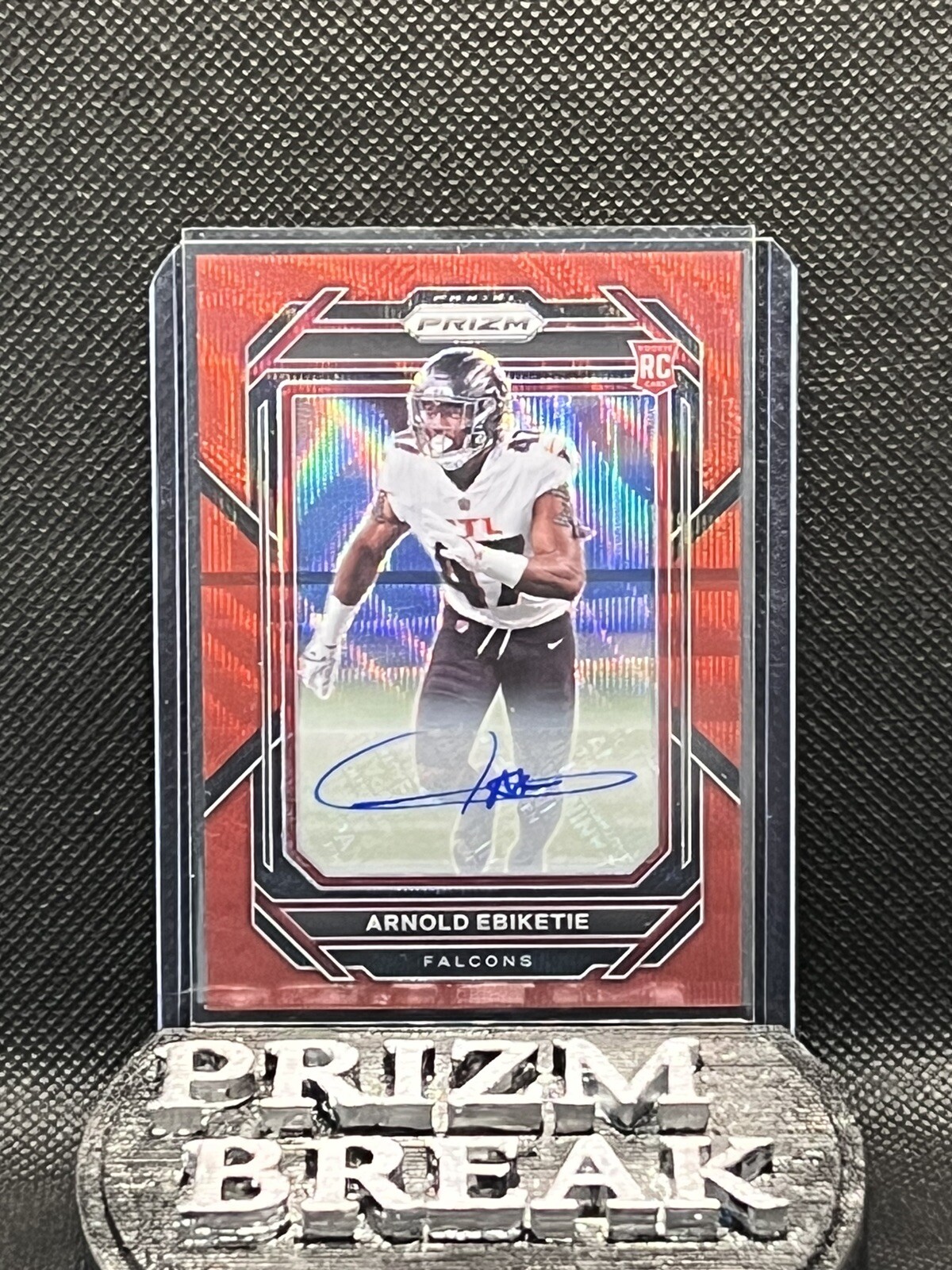 Arnold Ebiketie Panini Prizm #384 Autograph-Red Wave