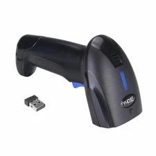 2.4Ghz Wireless Barcode Scanner USB Cordless 1D 2D Laser Barcode Reader Handhold