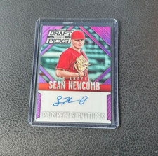 2014 Panini Prizm Perennial Draft Picks Sean Newcomb Purple Prizm Auto 073/149